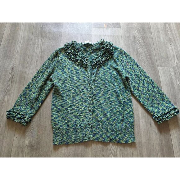 Coldwater Creek Multicolor Knitted Cardigan Sweater M - Picture 5 of 8